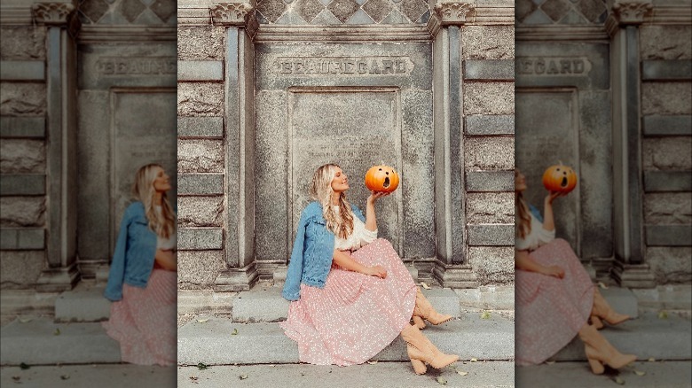 woman wearing skirt with booties