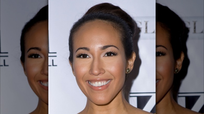 Marisa Quinn wearing dewy foundation, nude lip