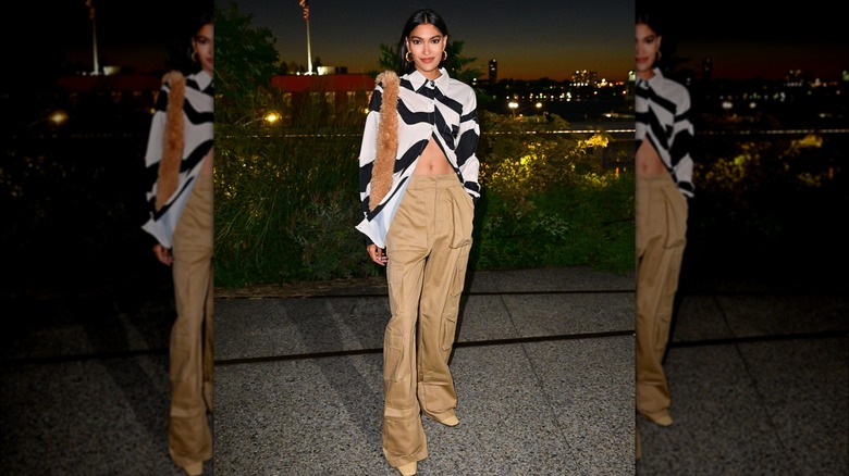 Pritika Swarup in khaki cargo pants