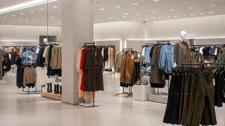 department store clothing racks