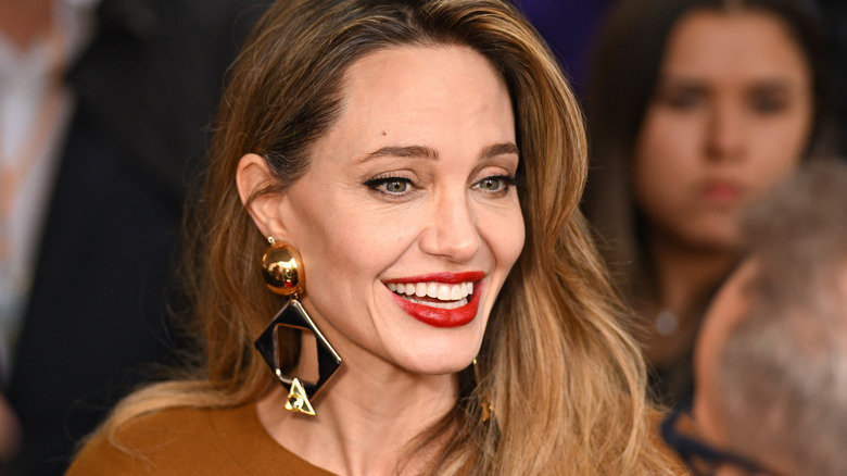 Angelina Jolie during "The Outsiders" premiere