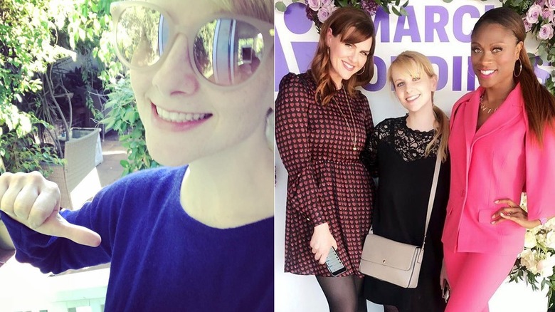 Melissa Rauch in sunglasses