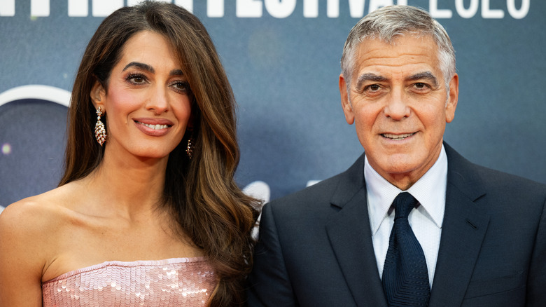 Amal Clooney and George Clooney attend the "Jay Kelly" Headline Gala at the 69th BFI London Film Festival at The Royal Festival Hall on October 10, 2025 in London, England (2025)