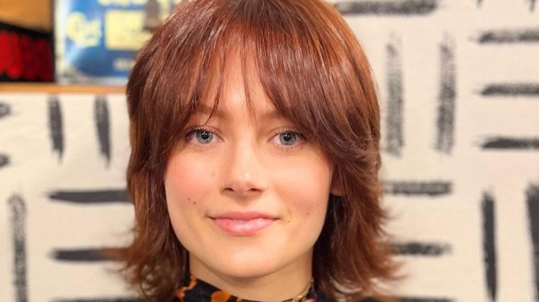 Woman with copper hair