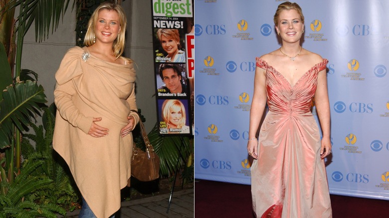 Alison Sweeney in 2004 and 2005.