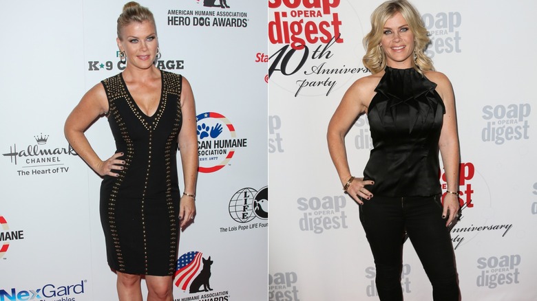 Alison Sweeney in 2015 and 2016.