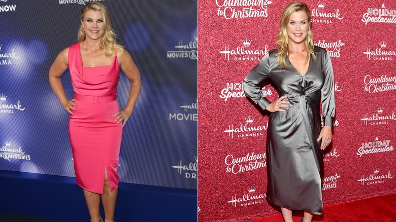 Alison Sweeney in 2019 and 2022.