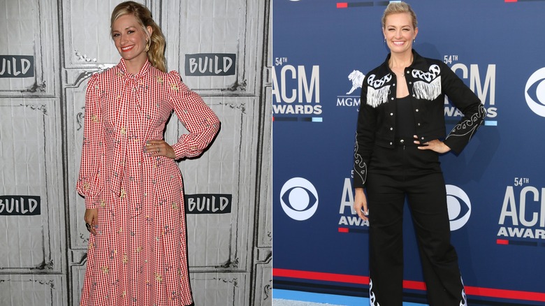 Beth Behrs wearing more conservative outfits in 2019.