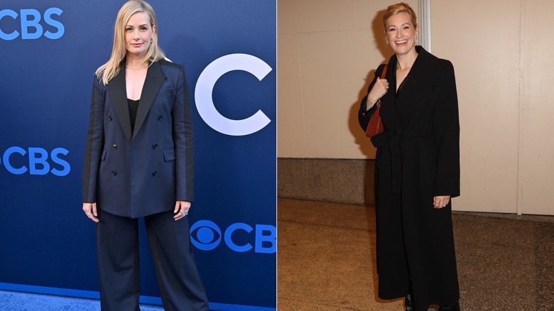 Beth Behrs wearing dark colors in 2025.