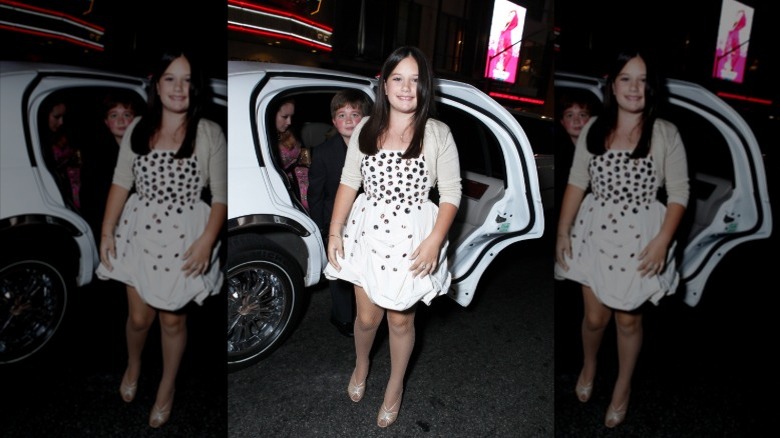Ella Bleu Travolta smiles for a photo at the movie premiere of Old Dogs in 2009
