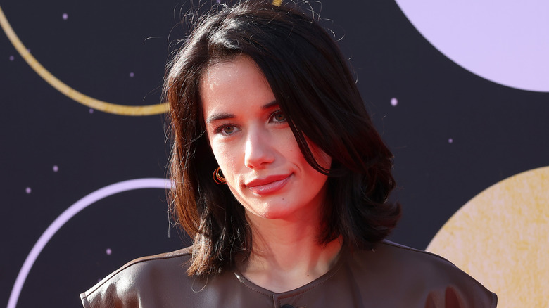 Ella Bleu Travolta poses on the red carpet