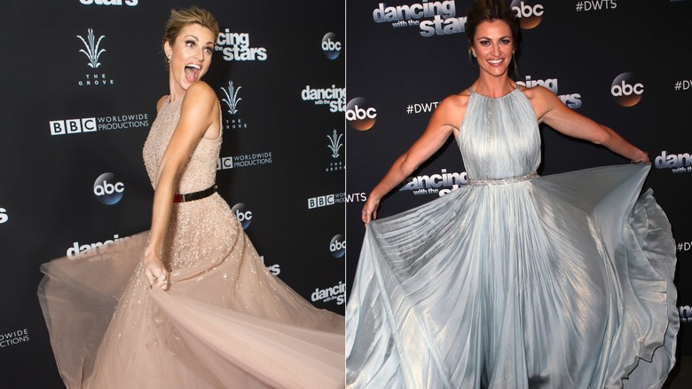 Erin Andrews wearing glamorous dresses at "Dancing with the Stars" events