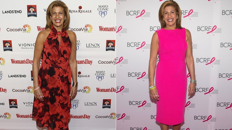 Hoda Kotb in 2017 on red carpets.