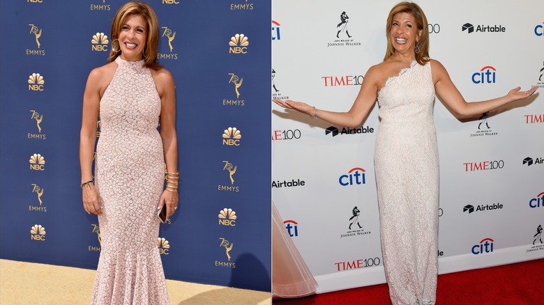 Hoda Kotb in 2018 on red carpets.