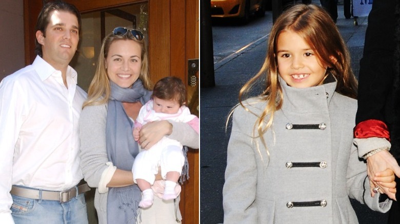 Vanessa and Donald Trump Jr. with their toddler, Kai