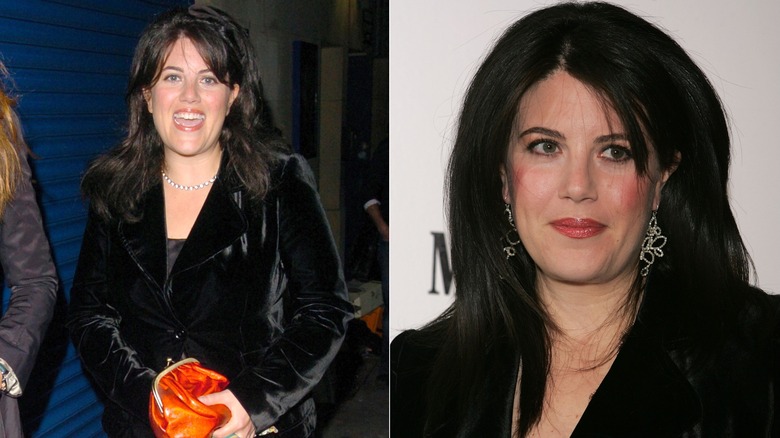 Monica Lewinsky in 2006 smiling, and wearing earrings