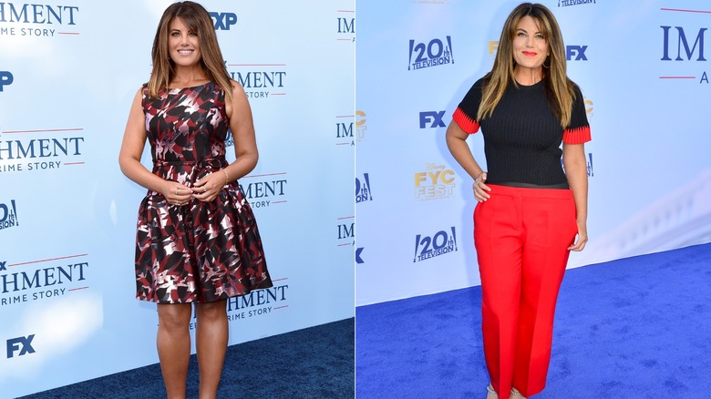 Monica Lewinsky in 2021 and 2022 in colorful outfits
