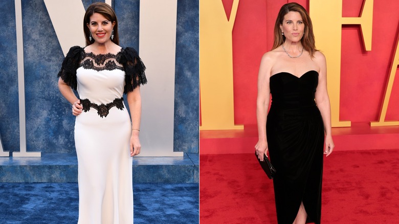 Monica Lewinsky in 2023 and 2024 in red-carpet gowns.