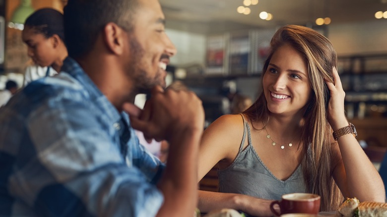 people on coffee date