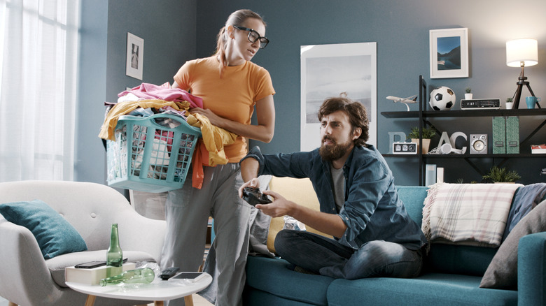 boyfriend being lazy