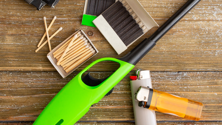 lighters and matches