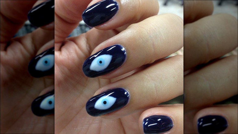 glossy evil eyes