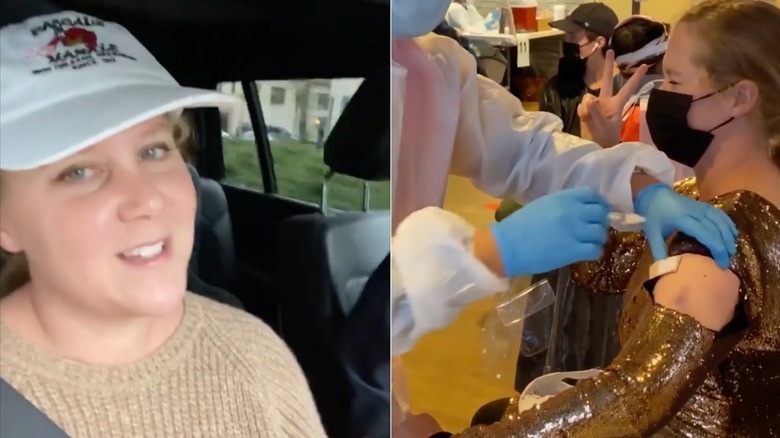 Amy Schumer vaccine fashion