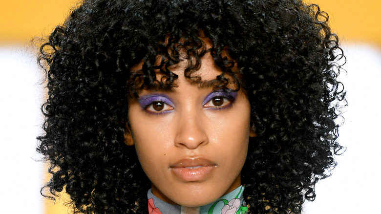 Purple eyeshadow brown eyes