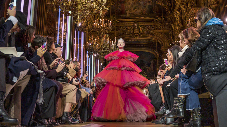model in Schiaparelli show