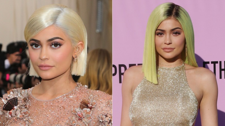 Kylie Jenner with wigs