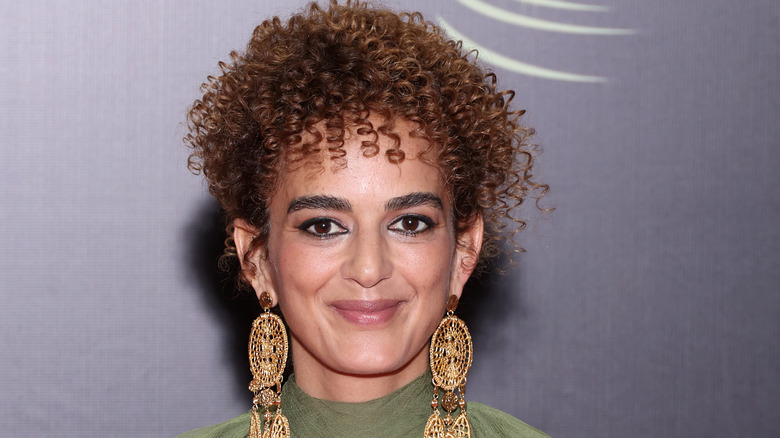 woman with tight curls