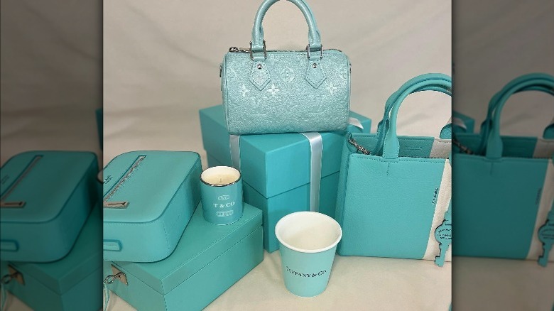 Tiffany & Co. items in Tiffany blue