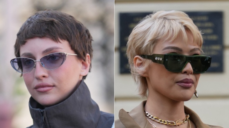 Two women with pixie haircuts