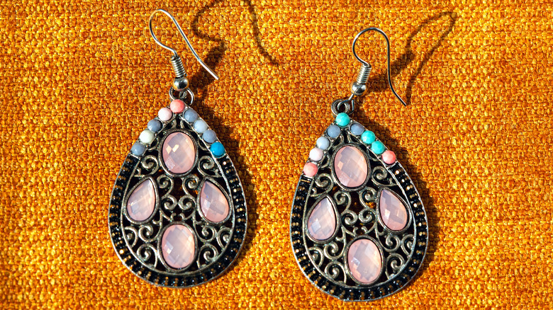 Chunky beaded earrings 