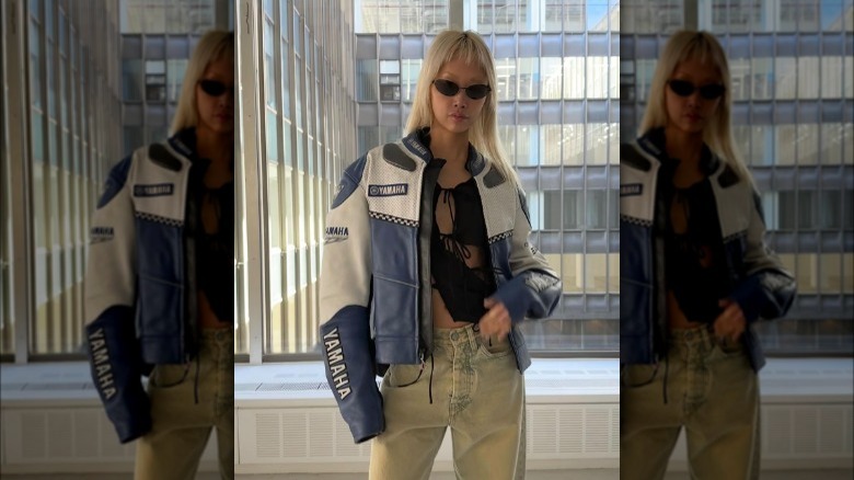 Vanessa Hong in racing jacket