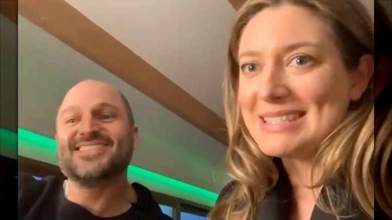 Zoe Perry with her husband Gab Taraboulsy