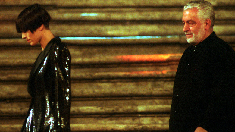 Paco Rabanne at a 1996 fashion show