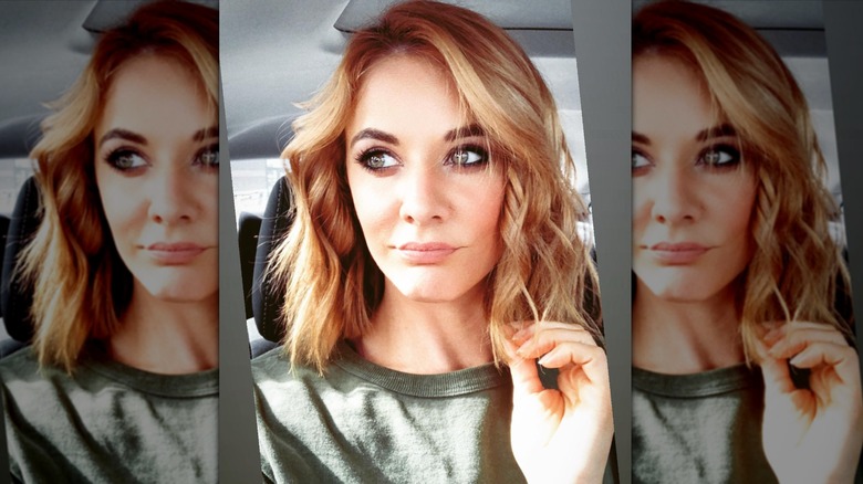 Wavy long layered bob