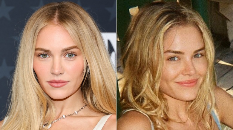 L: Michelle Randolph arrives at the 31st Annual Critics Choice Awards at Barker Hangar on January 04, 2026