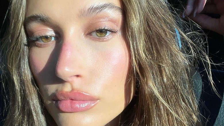 Hailey Bieber's fall lips