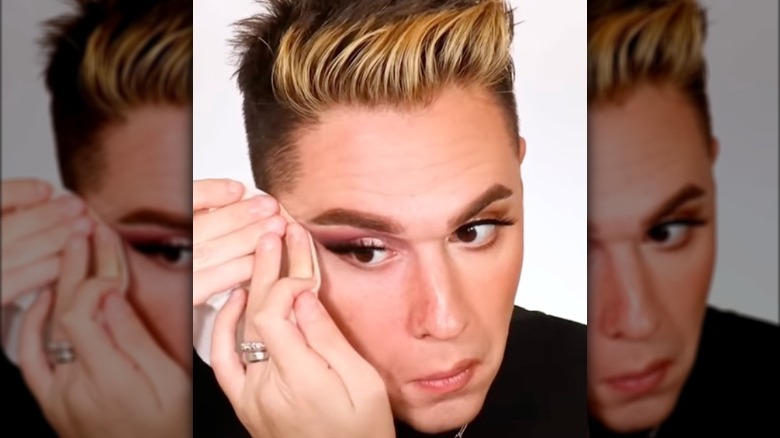 Johnny Ross wiping makeup 
