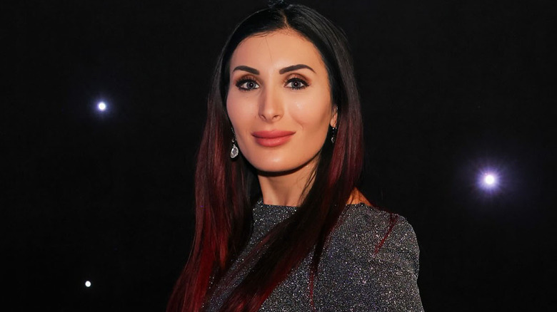Laura Loomer wearing a sparkly dress