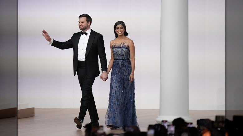 Usha Vance and JD Vance at the inauguration ball
