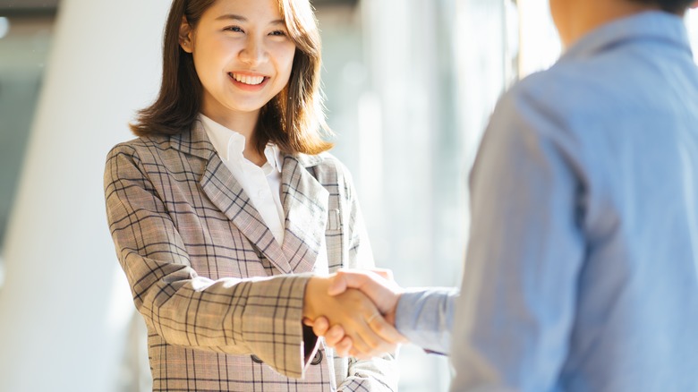 People shaking hands