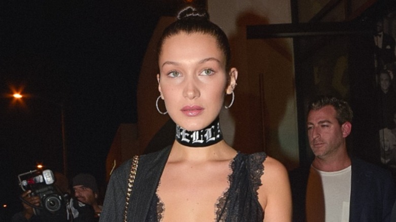 Bella Hadid lingerie bodysuit
