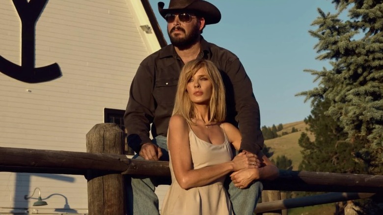 Rip and Beth on the Dutton Ranch