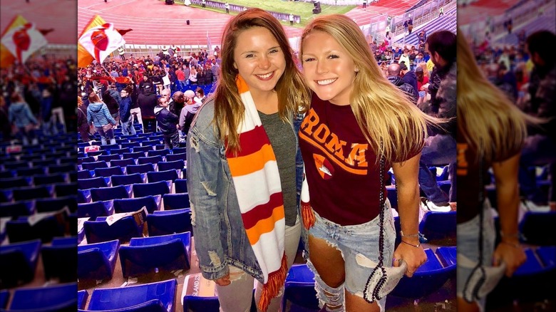 Karoline Leavitt wearing ripped jeans