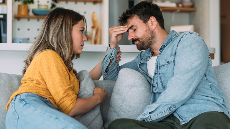 couple having serious conversation