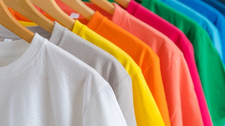 Shirts of different colors