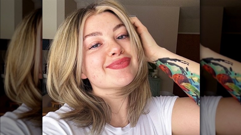 Woman wears The Rachel in 2022